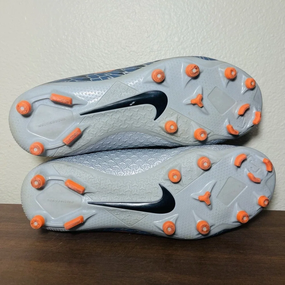Nike Phantom Vision Soccer Cleats Elite Dynamic Multiground Size 7‎ Blue Orange